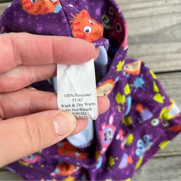Bumblito Purple Monster Print Bubble Shorties - Size 5T-6T - Picture 3 of 3